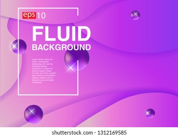 Wavy geometric background Trendy gradient shapes composition