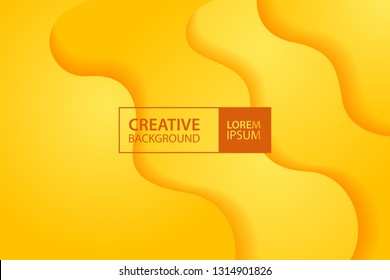 Wavy geometric background. Trendy gradient shapes composition. Colorful abstract geometric background. Paper cut background.