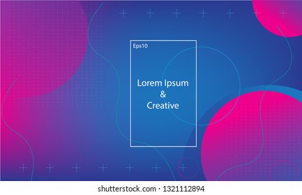 Wavy geometric background. Trendy gradient shapes composition. Eps10 vector.