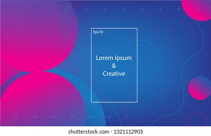 Wavy geometric background. Trendy gradient shapes composition. Eps10 vector.