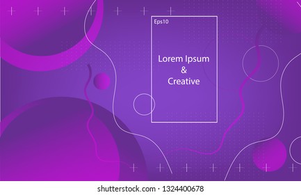 Wavy geometric background. Trendy gradient shapes composition. Eps10 vector. - Vector