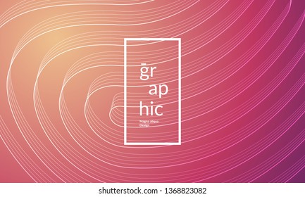 Wavy geometric background. Trendy gradient shapes composition. Eps10 vector.