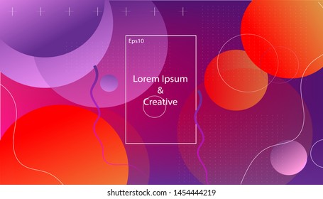 Wavy geometric background. Trendy gradient shapes composition. Eps10 vector. - Vector