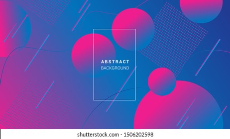 Wavy geometric background. Trendy gradient shapes composition. Eps10 vector.