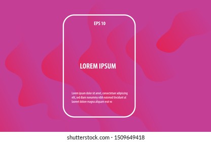 Wavy geometric background. Trendy gradient shapes composition. Eps10 vector