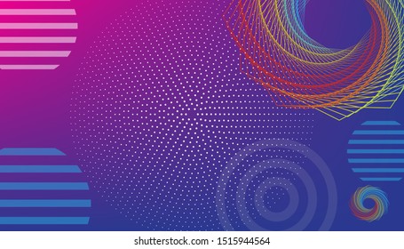 Wavy geometric background. Trendy gradient shapes composition. Eps10 vector. - Vector
