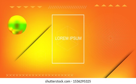 Wavy geometric background. Trendy gradient shapes composition. Eps10 vector. - Vector
