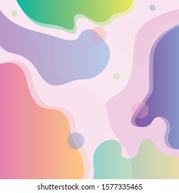 Wavy geometric background. Trendy gradient shapes composition