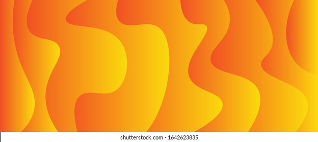 Wavy geometric background. Trendy gradient shapes colorful composition