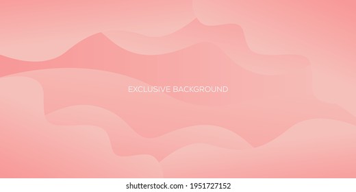 Wavy geometric background. Trendy gradient shapes composition. vector illustration