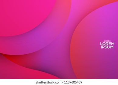 Wavy geometric background. Use for modern design.Futuristic design posters.Trendy gradient shapes composition. Eps10 vector.