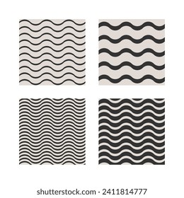 Wavy geometric elements for your project. Design templates with wave. Abstract background.