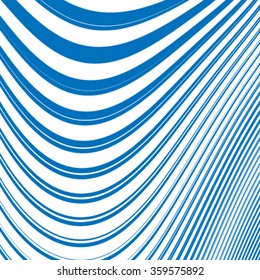 Wavy Geometric Line Pattern. Striped texture for your design.repeating geometric illustration.poster in blue color.illustration can be used for backdrop.