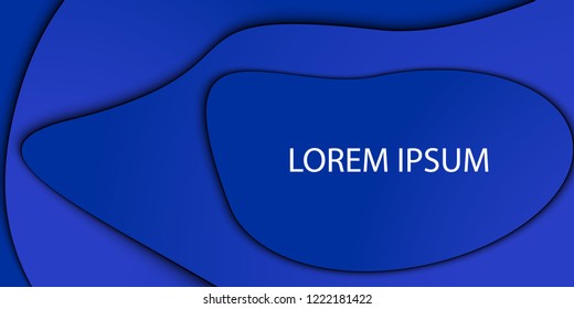 Wavy geometric multycolor vector background  overlap paper layer curve line with space for text design. Trendy gradient shapes composition. Eps10.