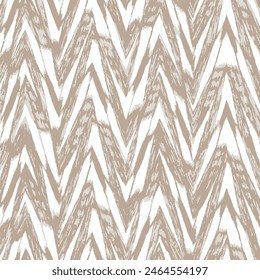 Wavy geometric pattern. Seamless vector background. White and gold ornament. Ornament for fabric, wallpaper, packaging, Decorative print