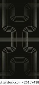 Wavy Geometric Seamless Background with Dark Color. Potrait Striped Vector Background. High Quality Vector Background Illustration