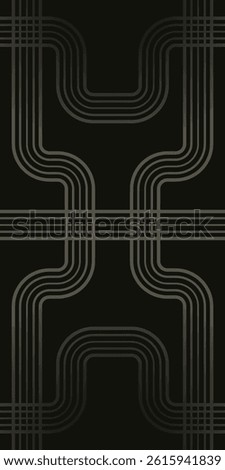 Wavy Geometric Seamless Background with Dark Color. Potrait Striped Vector Background. High Quality Vector Background Illustration
