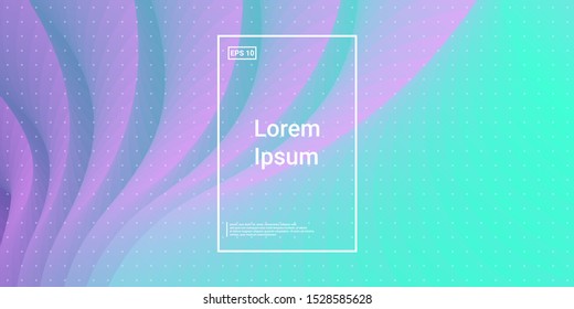 Wavy Geometric Shape. Futuristic Blend Template.   Wavy Fluid Blue, Purple. Vibrant, Simple Magazine. Minimal Dynamic Web Applications. Mobile Illustration Flyer. Vector Template Design.
