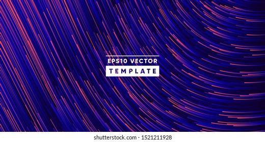 Wavy glitch lines composition. Eps10 vector.
