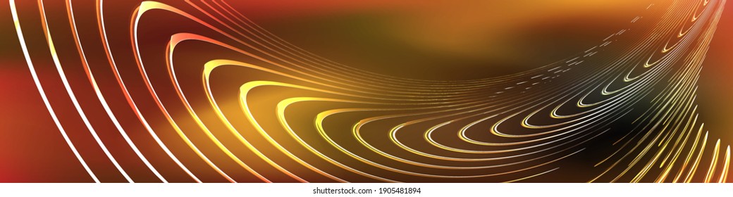 wavy glowing line vecor background