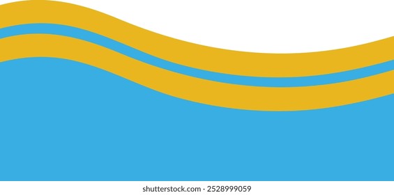 Wavy Gold Banner Header Background  
