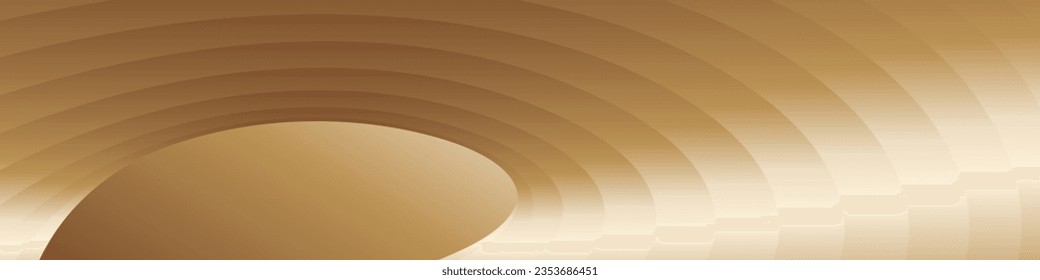 Wavy golden parallel gradient lines, ribbons, silk. Golden with shades of yellow background, banner, poster. eps vector