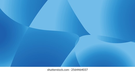 Wavy gradient abstract background in blue shades.	Ideal for calm and professional-themed websites or graphics.

