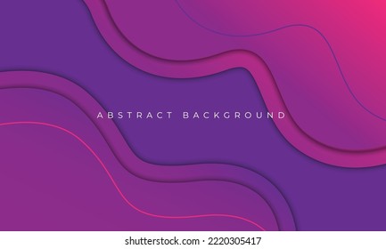 Wavy gradient abstract background design template
