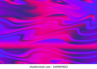 Wavy gradient background.  Bright fluid liquid shapes. Vector illustration. Trendy gradient pattern. Bright neon colors. Abstract creative concept  multicolored blurred backdrop