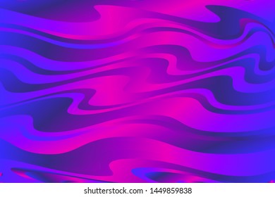 Wavy gradient background.  Bright fluid liquid shapes. Vector illustration. Trendy gradient pattern. Bright neon colors. Abstract creative concept  multicolored blurred backdrop