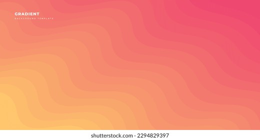 Wavy gradient background template for poster, banner, or landing page
