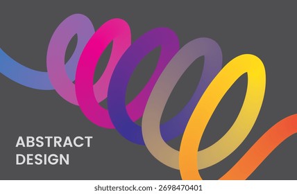 Wavy Gradient Design - bunte abstrakte Fließlinien und Wirbel Hintergrundtextur