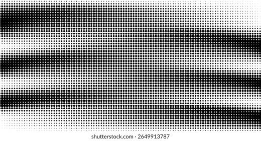 Wavy gradient halftone dots pattern texture background. Eps10