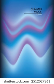 Wavy gradient mesh vector in soft gradient multi color for background design.