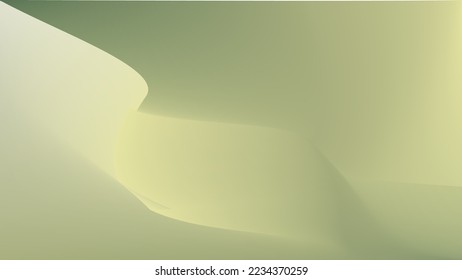 Wavy Gradient pattern. Office Background. Green Smooth Surface illustration. Abstract Vibrant Gradient background. Saturated Color Wash