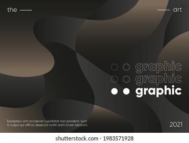 Wavy gradient shapes composition. Eps10 vector.