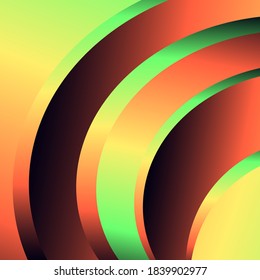 Wavy Gradient spectrum background with Sunset colors