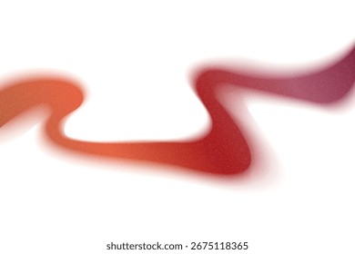 Wavy gradient stroke with red hues, mesh texture, and holographic glow