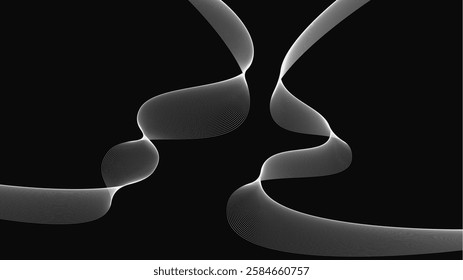 Wavy Gradient Strokes: Fluid Abstract Design