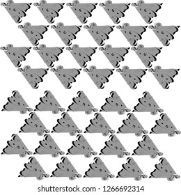 wavy gray triangles pattern white background modern