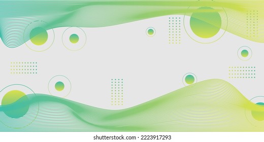 wavy green background, Design with liquid shapes.