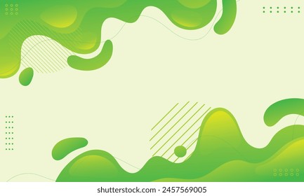 Wellengrüner Farbverlauf Fluid Abstrakter Hintergrund