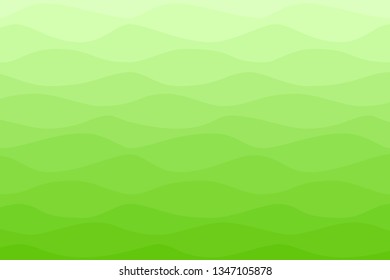 Wavy green nautical background. Vector illustration