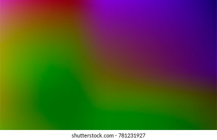 Wavy Green, Red and Violet Gradient