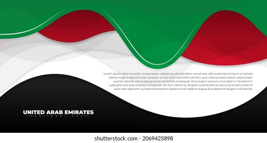 Wavy Green Red White Black Background Stock Vector (Royalty Free ...