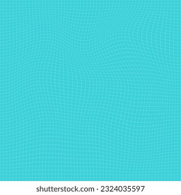 wavy grid in blue color vector background