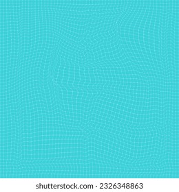 wavy grid in blue color vector background