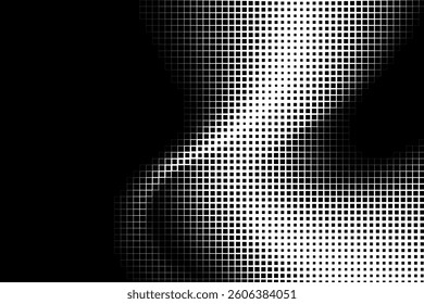 Wavy Grid Gradient in Pixel Squares