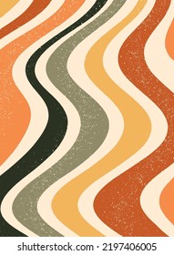 Wavy Groovy Background. Good For For Prints, Posters, Social Media Templates, Cards, Wallpaper, Etc. EPS 10