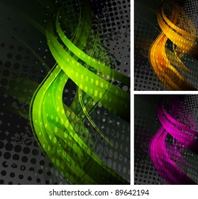 Design ondulado grunge